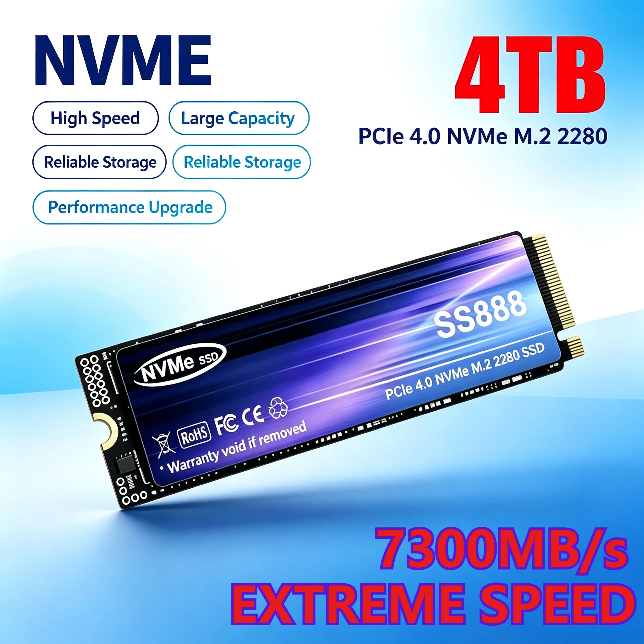 M.2 Nvme 4Tb Pcie 4.0 Ssd - Neue SS888 M.2 SSD-Festplatte, 2 TB,