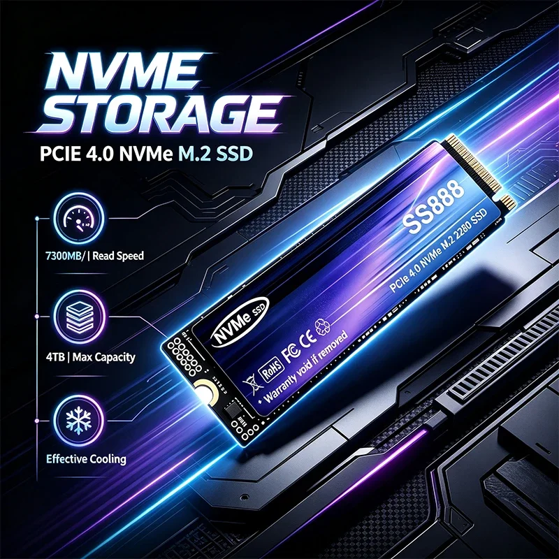 Neue SS888 M.2 SSD-Festplatte, – M.2 Nvme 4Tb Pcie 4.0 Ssd Bewertung und Preis