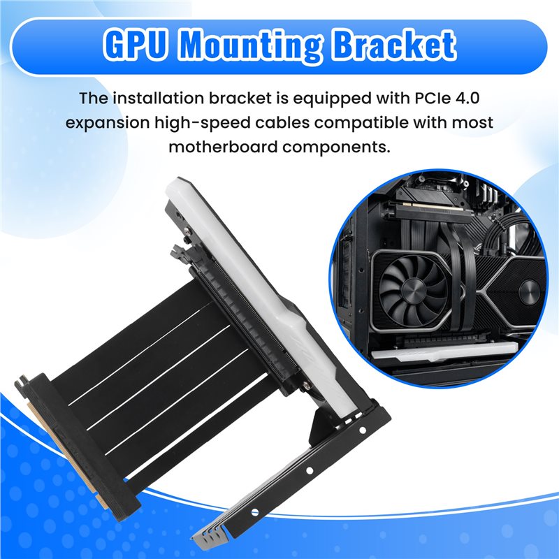 Vertikale GPU-Montagehalterung – Pcie 4.0 X16 Riser Cable 90 Degree Bewertung und Preis