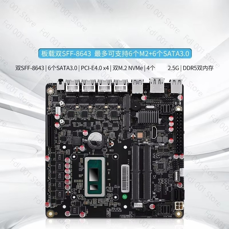 NAS-Motherboard N5105 8505 N10 – Nas Motherboard N100 6 Sata Bewertung und Preis